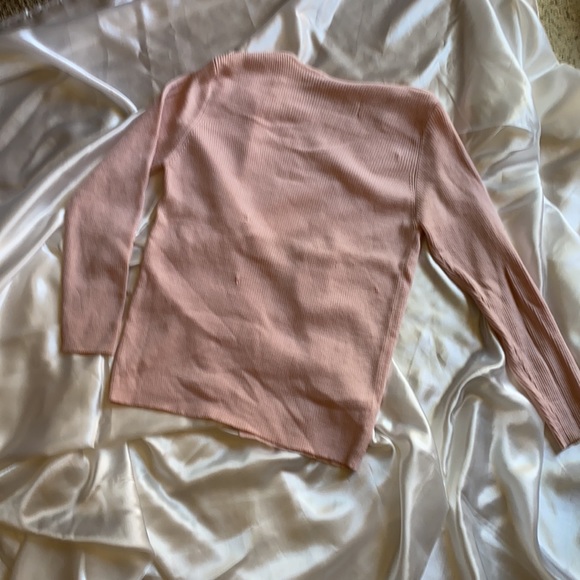 Pink turtle neck short sleeve, cardigan - Picture 4 of 4